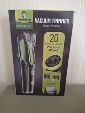 Cordless Vacuum Beard Trimmer with 20 Length Settings Digital Battery Display