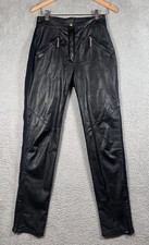 Harley Davidson Leather Pants Womens 38 Motorcycle Biker Zip Pockets