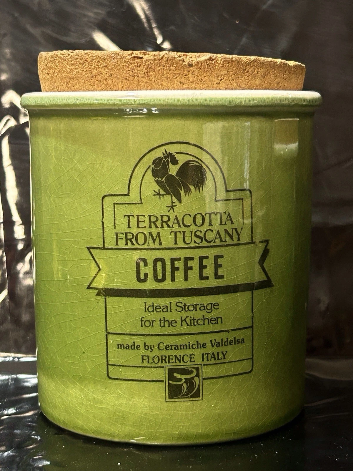 Terracotta from Tuscany Coffee Canister Jar