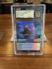 Robin Hood - Capable Fighter Epic CGC Pristine 10 Disney Lorcana