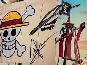 *SDCC 2025 NETFLIX CAST SIGNED* LEGO ONE PIECE 75639 GOING MERRY PIRATE SHIP JSA