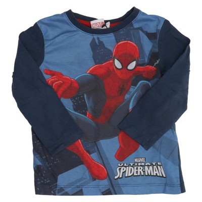 Spiderman, Langarmshirt, Größe: 86/92, Blau/Rot/Schwarz #e99