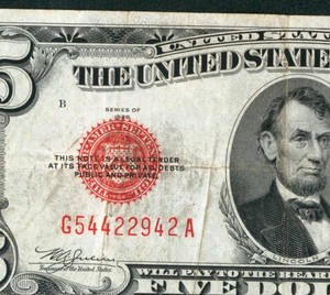 $5 1928 United States Note ** PAPER CURRENCY AUCTIONS