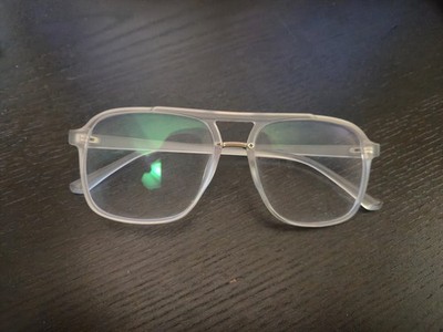 Transparente Quadratische Aviator-Brillenfassung Leicht Unisex
