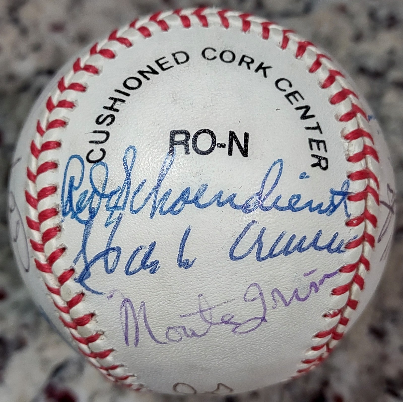 Yogi Berra Autographed Signed Carl Yastrzemski Stan Musial Hank Aaron Auto Baseball JSA LOA 