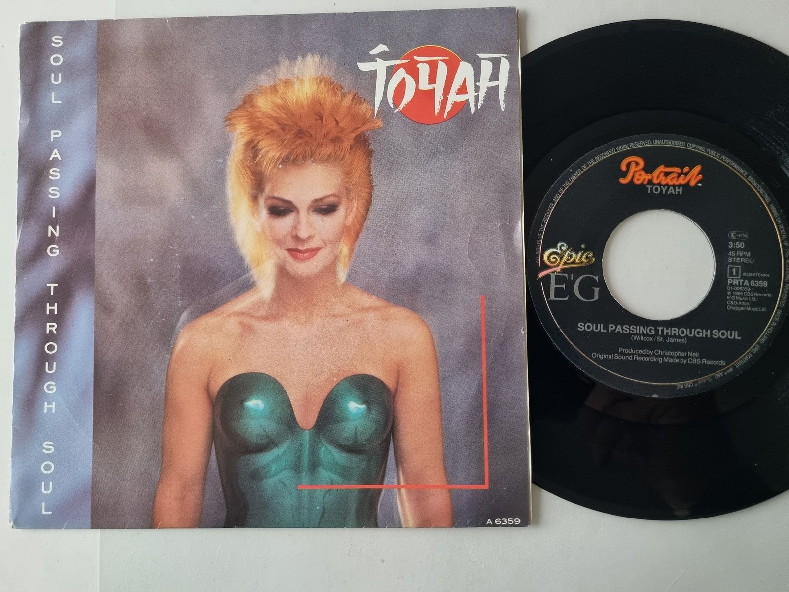 Toyah - Soul Passing Through Soul 7'' Vinyl Holland