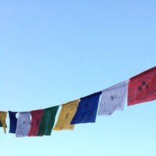 25 Flags in Single Roll Tibetan Cotton Buddhist Prayer Flags – TPF01A