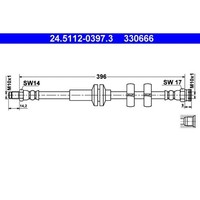 ATE 24.5112-0397.3 Bremsschlauch