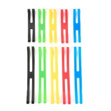 10Pcs H Shape Stretchable Silicone Rubber Bands for Organizing, Cooking, Outdoor