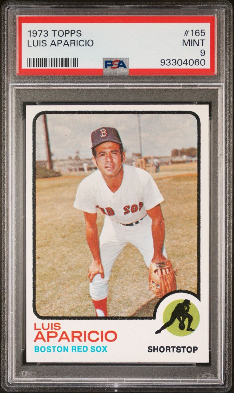 1973 Topps Luis Aparicio Boston Red Sox #165 PSA 9