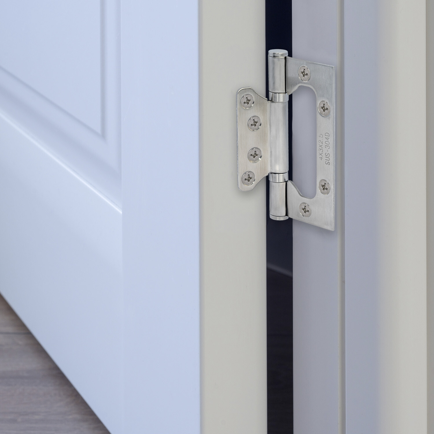 2 Edelstahl Scharniere 100 Mm O. 125 Mm Türband Türscharnier Edelstahlscharniere - Foto 11