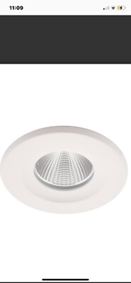 Strahler: Brandschutz LED dimmbar Einbaustrahler weiß 4000K IP65 Lumen: 784 10W 