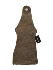 BNWT PLT gold knit halterneck mini dress size 4