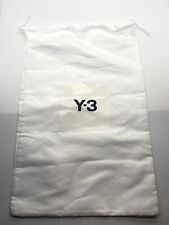 Adidas White Satin Rectangle Y-3 Shoes Dust Cover Bag 15" X 10"inch
