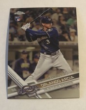 Orlando Arcia 2017 Topps Chrome Update Rookie Card #HMT52 Brewers