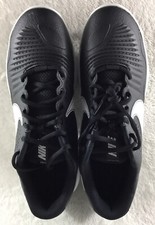 Nike Baseball Cleats Mens 8.5 Alpha Huarache 3 Varsity Low Black CT0829-002 New!
