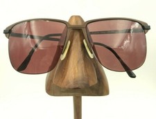 Vintage Poppi IV 0800 Brown Black Half-Rimmed Square Sunglasses FRAMES ONLY