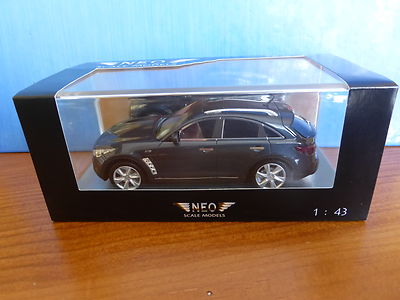 2010 INFINITI FX50S METALLIC GREY NEO 44542 1/43 DARK METAL GREY LHD left