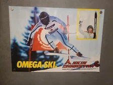 Vintage Dynastar Ski Poster Early 80s Marie Cecle Gros Gaudenier