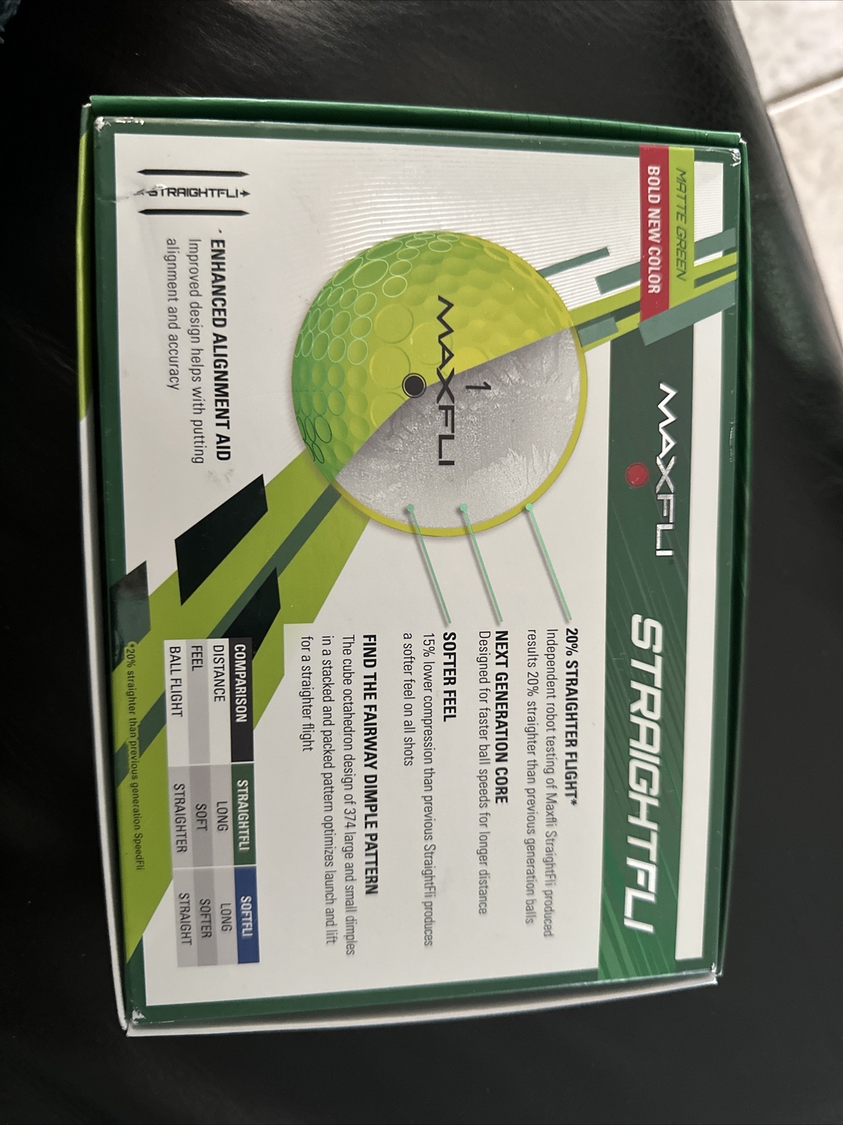MAXFLI STRAIGHTFLI MATTE GREEN GOLF BALLS DOZEN eBay