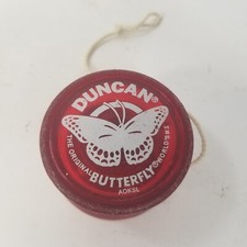 Vintage 80s 90s Duncan Butterfly Retro Red Tournament Classic Style