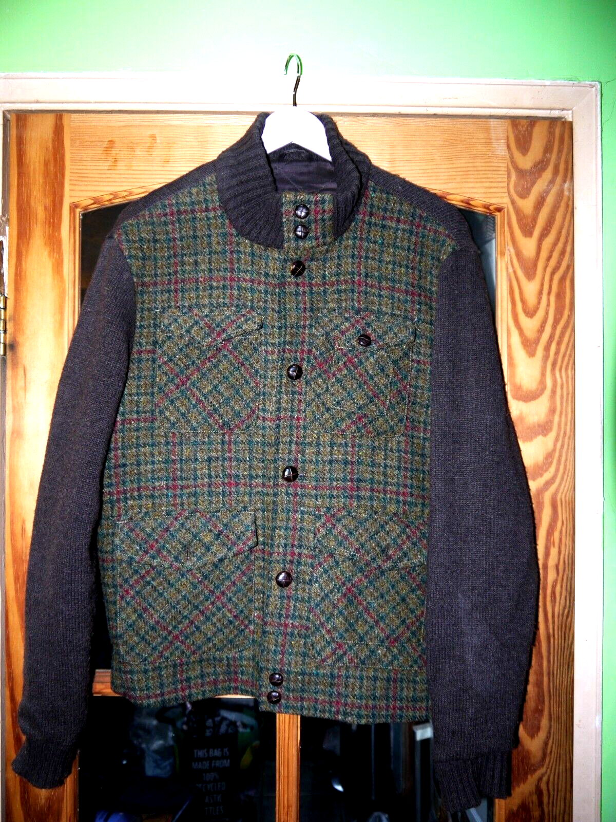 FILA Giacca tweed William Hunt Savile Row Harris taglia media. Us inone buonezioni.