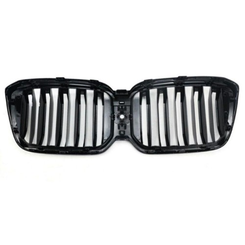 For BMW X3 X4 G01 G02 ABS Glossy Black Front Grill Grills Grilles W/ Hole 2 Slat - Picture 5 of 9