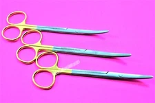 NEW 3 GERMAN T/C METZENBAUM SCISSORS 5.5" CURVED WITH TUNGSTEN CARBIDE INSERTS
