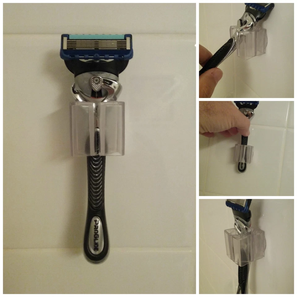 Soporte de afeitadora para hogar, viaje o regalo - razorGrip de izzi mo - Paquete de 2 Foto 3 de 4