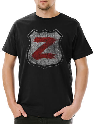 Z Shield Herren T-Shirt Zombie Sign Logo Symbol Nation Roberta Warren Radio