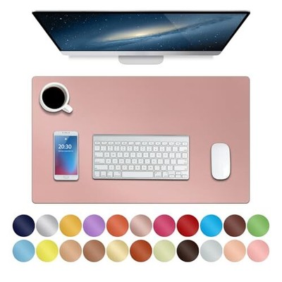 Leather Mouse Pad,Extended Desk Pad for Keyboard and Mouse Non-Slip Study Des...