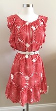 NWT J.CREW Women's Red/White Dress (belt not included) Size S