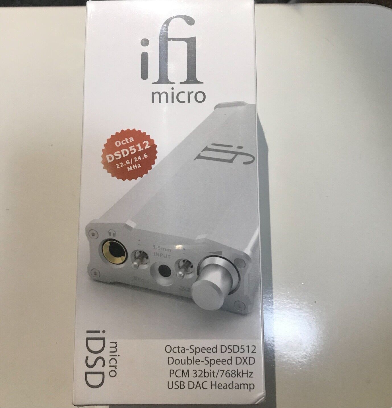 ifi micro iDSD Micro Headphone Amplifier (brand new, sealed packaging, silver)