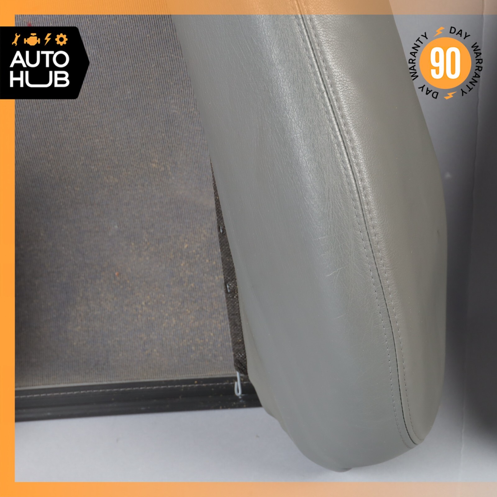 02-06 Maserati Spyder 4200 M138 Front Right Top Upper Seat Cushion Grey OEM