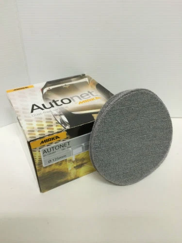 Mirka Autonet Mesh Hook/Loop (125mm) Sanding Discs 5" Box/50 Grades P80 - P500