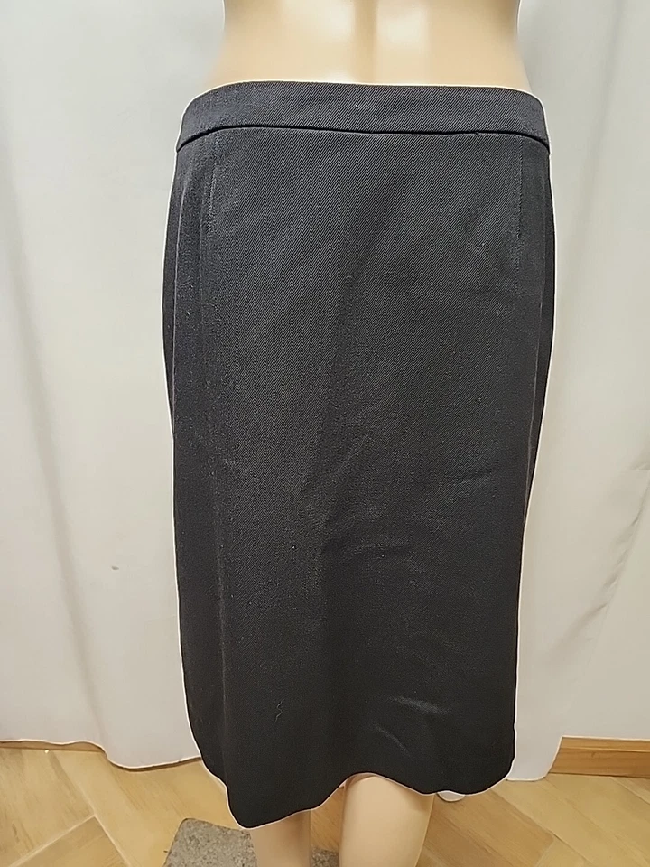 Kors Michael Kors 复古黑色羊毛裹身裙 意大利制造 8 码 — 第 3/4 张图片