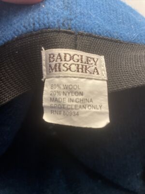 Badgley Mischka Women Hat Wool Blend Floral Embellishment  display picture 3