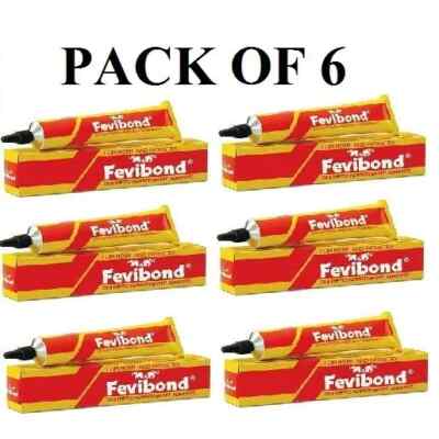 6XPidilite Fevibond 25ML for sticking leather Rubber Rexine ETC