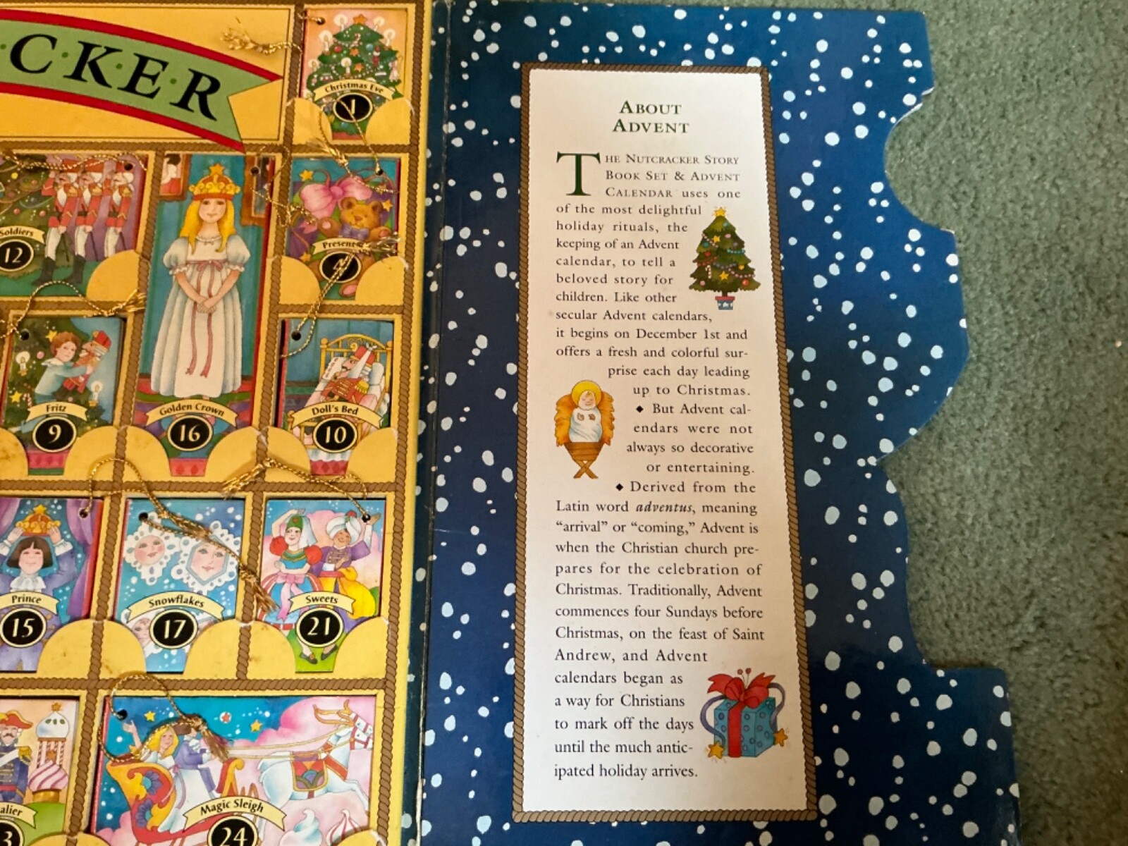 Nutcracker Story Book Advent Calendar & Ornament Set