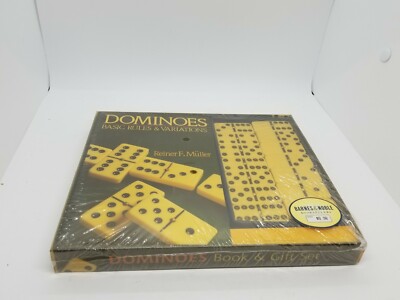 Dominoes Basic Rules & Variations By Reiner F Muller Book & Gift Set 28 Tile New
