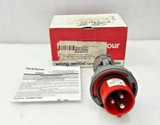 PASS & SEYMOUR PS320P7-W WATERTIGHT PLUG 20A 480VAC NEW FAST SHIPPING