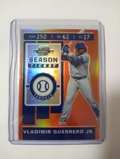 2020 Chronicles Contenders Optic FOTL Neon Orange Prizm /17 Vladimir Guerrero Jr