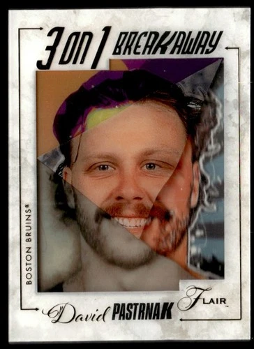 2025-26 UD Flair 3 on 1 Breakaway SSP David Pastrnak #BW-1