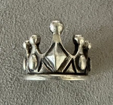 King Baby Studio Crown Ring 925 Sterling Silver Unisex MSRP $395 Size 11