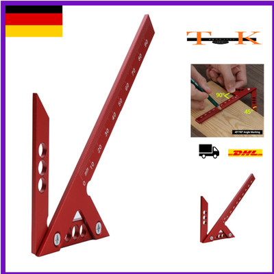 QWORK Zentrumsfinder 45 90 Grad Präzisionsmessgerät 105 mm