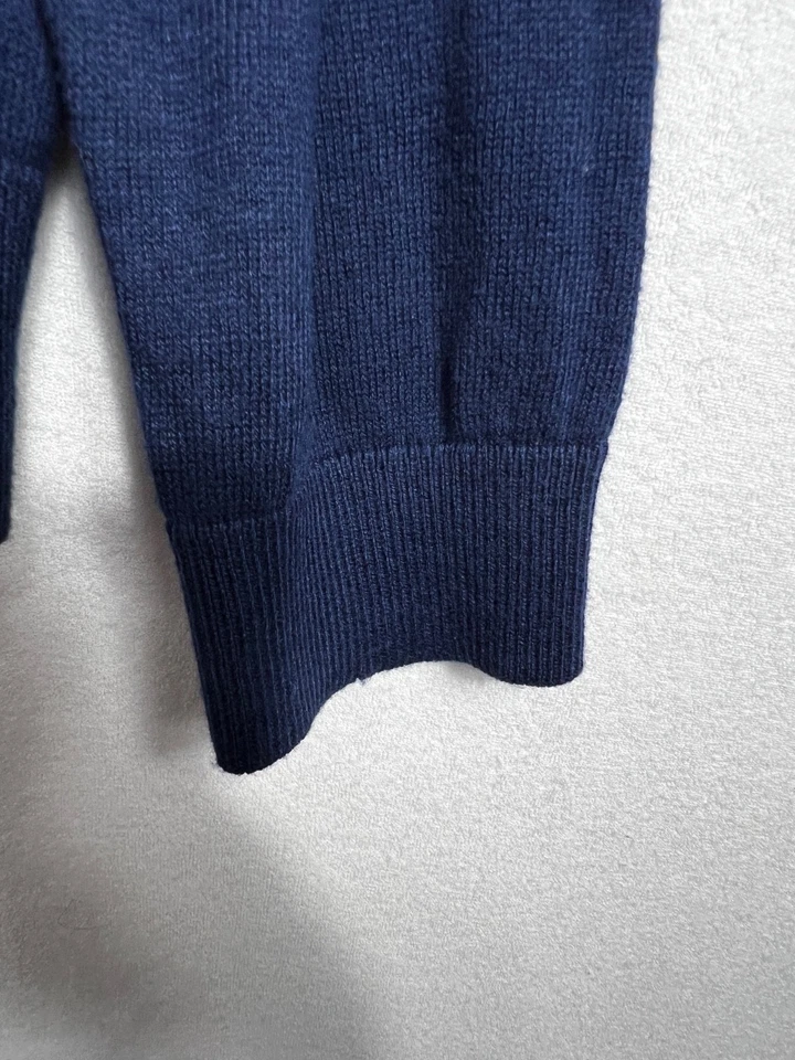 NWT St. Johns Bay Women's Size PXL Lightweight Navy Floral Sweater Embroidered - Image 4 of 4