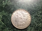 1898 Morgan Head Silver Dollar (blue)