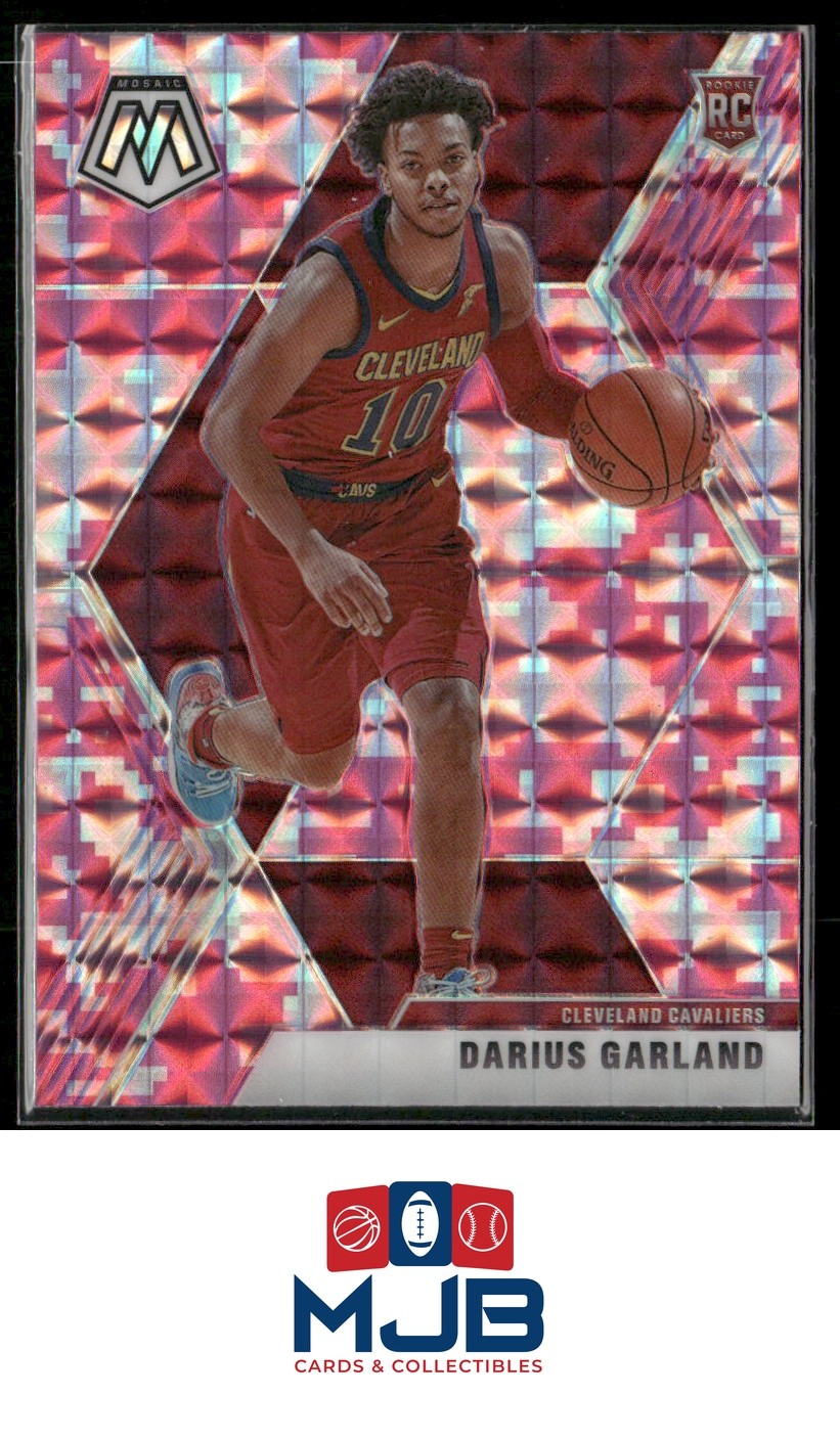 2019-20 Panini Mosaic Darius Garland Camo Pink Rookie #249 Cleveland Cavaliers