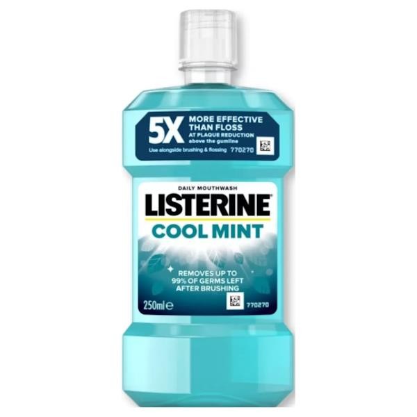 3 x Listerine Daily Mouthwash Cool Mint 250ml