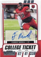 2021 Panini Contenders Draft Picks Autograph #263 Forrest Merrill Rookie Card